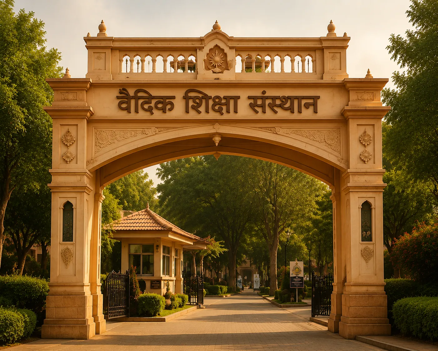 Gurukul entrance arch